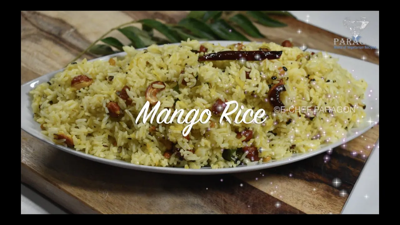 Mango Rice   Mamidikaya Pulihora   E-Chef Paragon