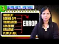 3 Types of Error in Numerical Analysis Error Analysis Numerical Methods