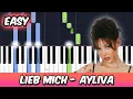 Download Lagu Lieb Mich - Ayliva | EASY Piano Tutorial