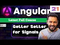 Angular 21 Tutorial in Hindi Signals Getter Setter Two Way Binding with ngModel signals