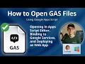 GAS File Extension Google Apps Script Files Explained
