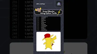 Drawing Pikachu with Python Turtle