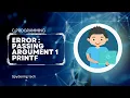 Warning passing argument 1 of printf make pointer from integer without a cast