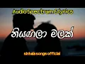 Lagu නියගලා මලක් |niyagala malak| Audio Spectrum and lyrics video