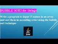 Bubble Sort for Arrays in JAVA