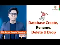 Create Rename Delete Drop Database SQL Server Bangla Training Ep 6