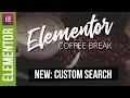 New in ELEMENTOR - Search Widget Tutorial