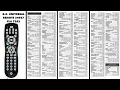 G E UNIVERSAL REMOTE 24927 CL6 7252 CODES AND PROGRAMMING MANUAL