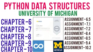 Coursera Python Data Structures Complete Course Assignment Solutions Python Data Structures Answer