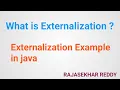 Externalization Example in java What Is Externalization Core Java Tutorials Rajasekhar Reddy