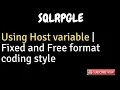 IBM i AS400 Tutorial iSeries System i - SQLRPGLE Host Variable concepts and basic Example