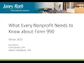 What Every Nonprofit Needs to Know about Form 990