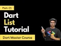 Part-21 Dart List Tutorials Dart Programming Tutorials in