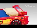 Cars Lightning McQueen Twin Bed with Lights by Delta Children