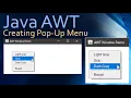 32 Java AWT - Popup Menu Example