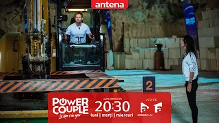 Cum s-au descurcat Elena și Robert Tudor, la proba cu excavatorul