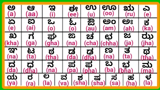 learn kannada through english how to write kannada letters