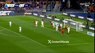هدف جيانلوكا مانشيني اليوم  روما ضد فيورنتينا       ملخص وأهداف   الدوري الإيطالي           دندنها