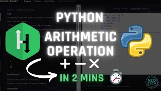 Python Arithmetic Operations in 2 Minutes Add Subtract Multiply HackerRank