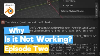 Blender Python Tutorial Why is it not Working Episode 2 learn python for beginners