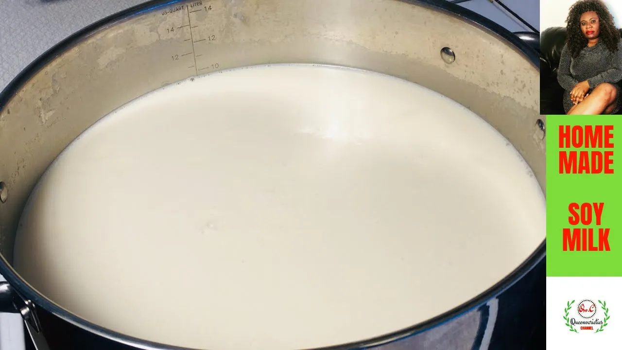 How To Make HOMEMADE SOYMILK From SOYBEANS   NIGERIAN SOYAMILK RECIPE