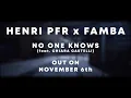 TEASER : Henri Pfr x Famba - No One Know (feat. Chiara Castelli)