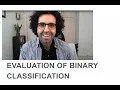 Evaluation of Binary Classification ROC Curve Area Under the Curve AUC F-Score