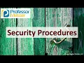 Security Procedures - CompTIA Security SY0-701