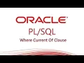 tutorial Where Current Of Clause Oracle Database what is Where Current in
