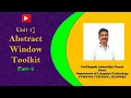 Unit 1 Abstract Window Toolkit part 2 Prof R A Tiwari