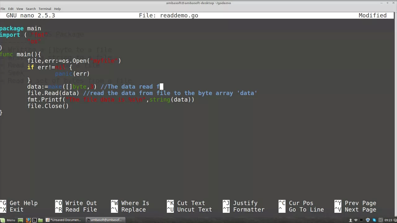Go (golang) Tutorials - File I/O using OS Package