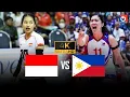 Full 4K | INDONESIA vs PHILIPPINES | Jia de Guzman thể hiện đẳng cấp chuyền hai vượt trội