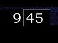 Divide 45 by 9 remainder Division with 1 Digit Divisors How to do