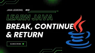 Break Continue Exit in Loops Java Tutorial