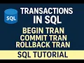 Day 28 Begin Transactions and Commit Transactions in SQL SQL ADVANCE