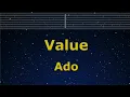 Download Lagu Karaoke♬ Value - Ado【No Guide Melody】 Instrumental, Lyric Romanized