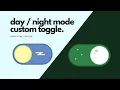 Custom Toggle Animation Using HTML And CSS Switch Day Night