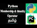 Membership Identity Operator Using Python in Tamil