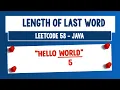 Length of Last Word - Leetcode 58