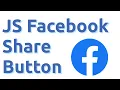 Html Css JavaScript Facebook Share Url Link