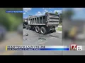 Dump truck and SUV collide in Wake County