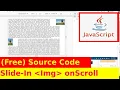 20th JavaScript Project - Slide-in image on scroll Tutorial with Source Code