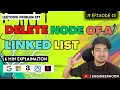 Delete Node Of A Linked List Leetcode problem 237 Placement Series