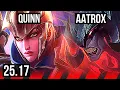 QUINN vs AATROX TOP 6 solo kills 3 EUW Master 25 17