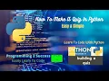 How To Make A Quiz In Python