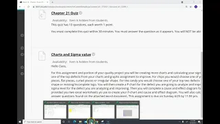 Charts and Sigma value assignment