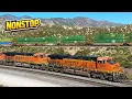 Busy Rail Traffic In Cajon Pass 9 Trains in 2 Hours