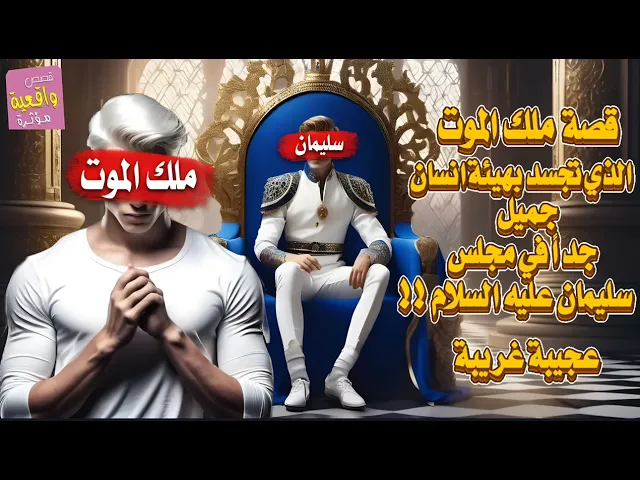 ⁣قصة ملك الموت الذي تجسد بهيئة انسان جميل جدآ في مجلس سليمان (ع) قصة عجيبة غريبة