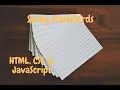How To Make Study Flashcards Using HTML CSS and JavaScript