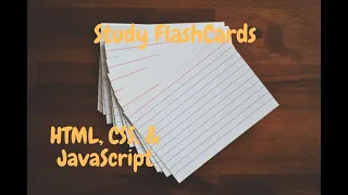 How To Make Study Flashcards Using HTML CSS and JavaScript